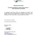 Attestation Huiles essentielles en milieu clinique niveau 1