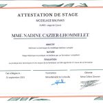 Attestation de stage Modelage balinais